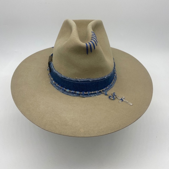 Vintage Resistor XXX Beaver hat with flattened modern Brim Handfinished